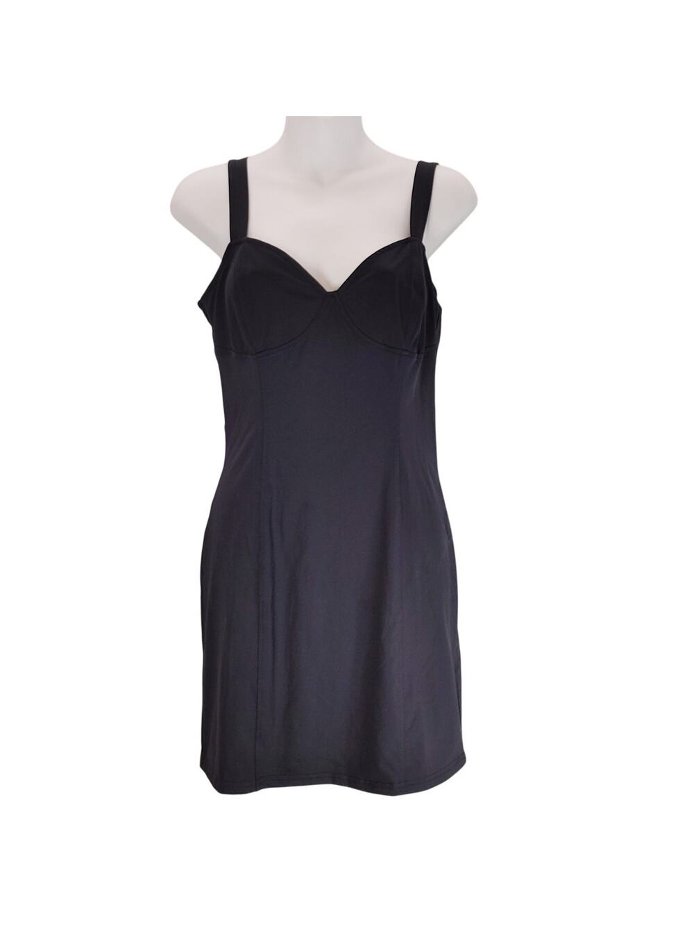 BB Dakota by Steve Madden Sleeveless Mini Dress Sweetheart Neck Black Womens M